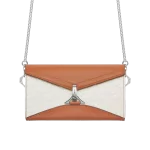 VERTU FOLDED V CATENA CONTRAST COLOR CROSSBODY CHAIN BAG