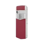 Aster P Baroque Calfskin Phone – Raspberry Red