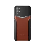 Ivertu Calfskin Stitching Phone – Brown & Black