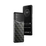 Ivertu Monogram Canvas Leather 5G Phone – Black Gold