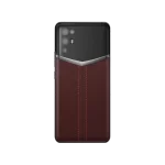 Ivertu Stitched Calfskin 5G Phone - Burgundy Red