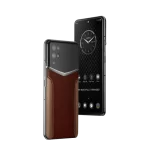 Ivertu Calfskin Stitching Phone – Red & Brown
