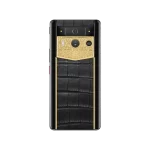 Metavertu 2 Max Screen Luxury Custom-Made Lotus Cluster With Alligator Skin Web3 AI Phone – Black