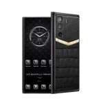 Metavertu 1 Curve Screen Alligator Skin Gold V 5G Web3 Phone – Black