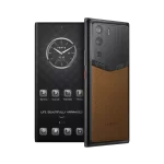 Metavertu 1 Curve Screen Frameless Calfskin 5G Web3 Phone – Brown