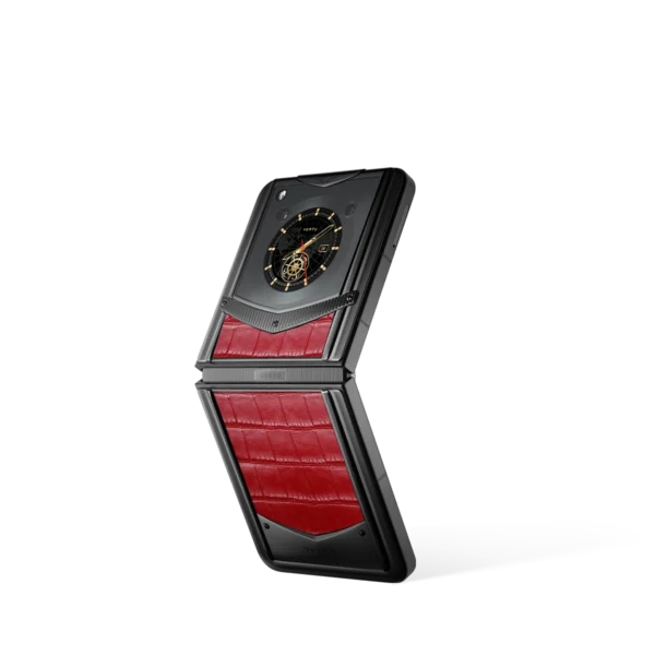 Vertu® Ironflip Alligator Skin Series - Flame Red
