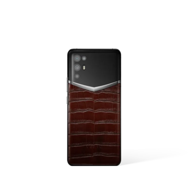 Ivertu Alligator Skin 5G Phone – Amber Brown