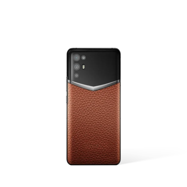 Ivertu Calfskin 5G Phone – Caramel Brown