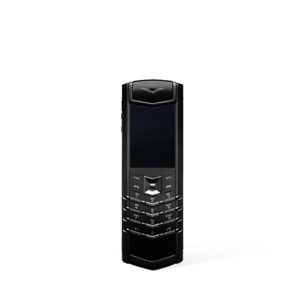 Signature V Stainless Steel Phone – Pure Black