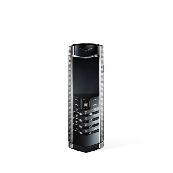 Signature V Clous De Paris Phone – Pure Silver