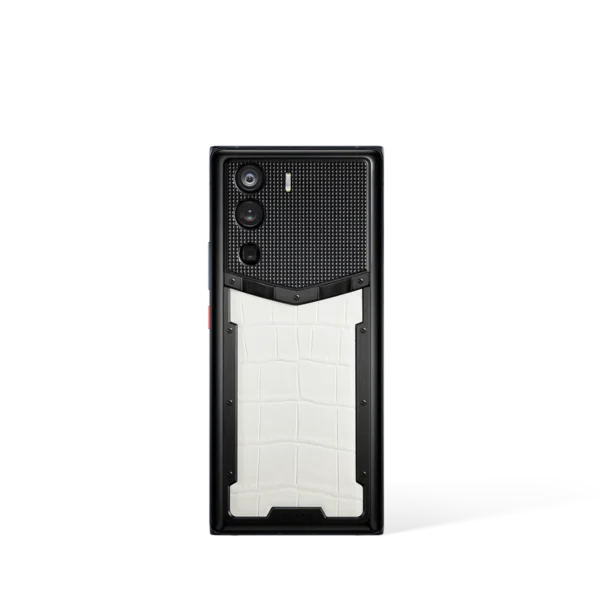 Metavertu 1 Curve Screen Alligator Skin 5G Web3 Phone - Creamy White