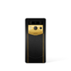 Metavertu 2 Max Screen Luxury Custom-Made Gold Radiant Blade Edition With Black Ink Calfskin Web3 AI Phone – Black