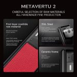 Metavertu 2 Max Screen Calfskin Web3 AI Phone – Raspberry Red