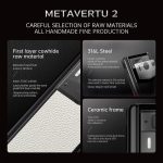 Metavertu 2 Max Screen Calfskin Web3 AI Phone – Moon White