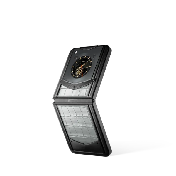 Vertu® Ironflip Alligator Skin Series - Elephant Grey