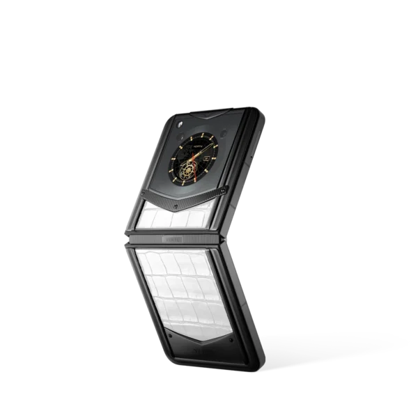 Vertu® Ironflip Alligator Skin Series - Creamy White