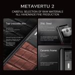 Metavertu 2 Max Screen Alligator Skin Web3 AI Phone – Amber Brown