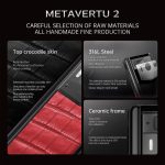 Metavertu 2 Max Screen Alligator Skin Web3 AI Phone – Flame Red