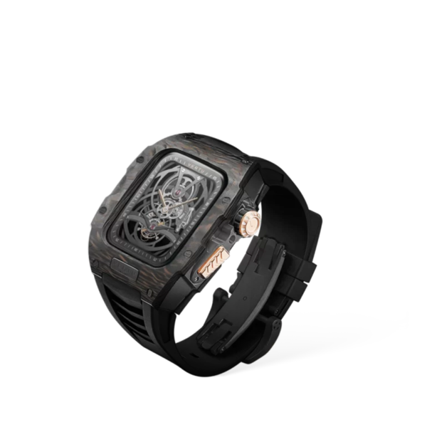 Metawatch Black Interglaze Gold Smartwatch – Black Strap