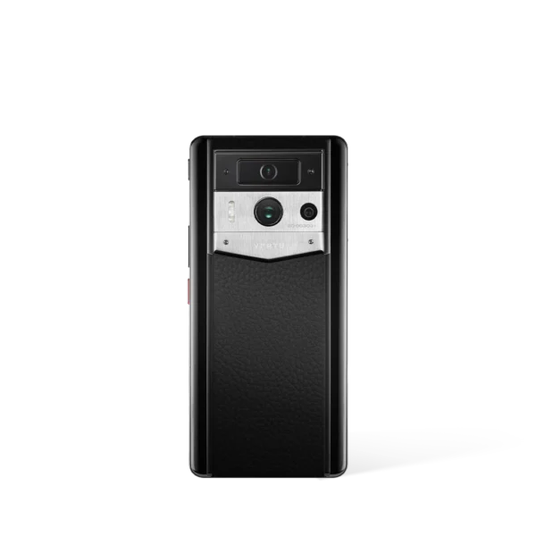 Metavertu 2 Max Screen Calfskin Web3 AI Phone – Jade Black (Silver Case)