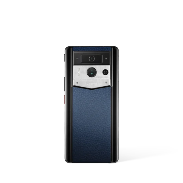 Metavertu 2 Max Screen Calfskin Web3 AI Phone – Blue (Silver Case)