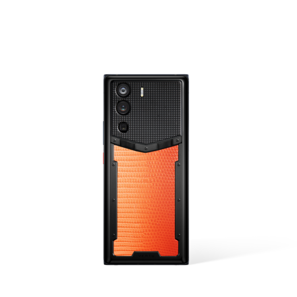 Metavertu 1 Curve Screen Curve Lizard Skin 5G Web3 Phone - Gradient Orange