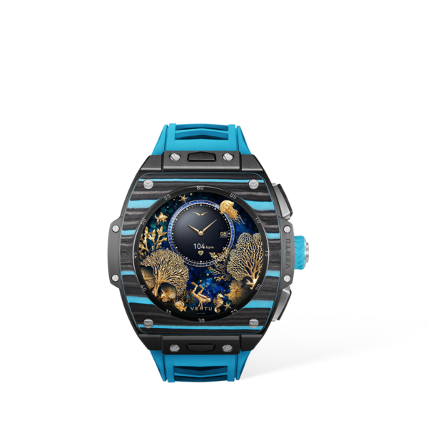 Vertu Grand Watch - Black And Blue Carbon Fiber