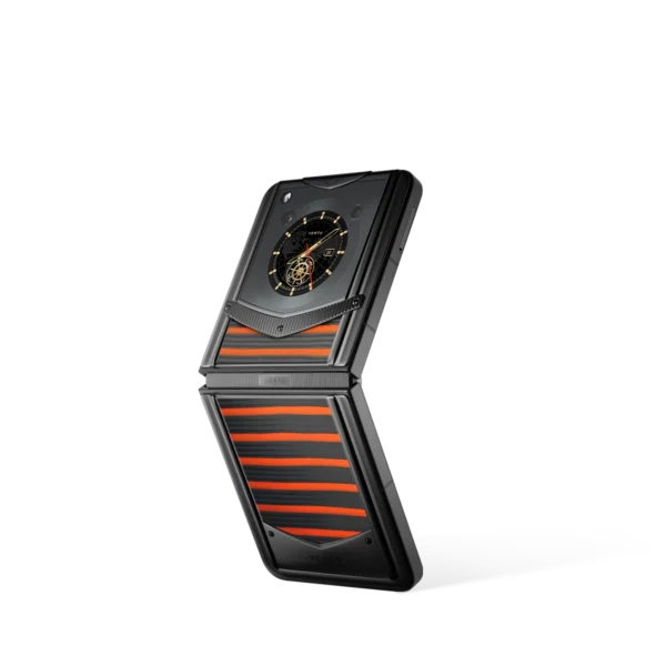 Vertu® Ironflip Carbon Texture Series - Black Orange