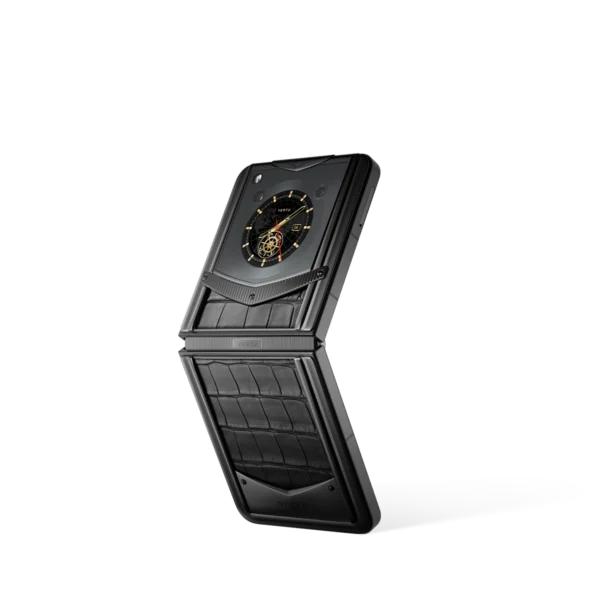 Vertu® Ironflip Alligator Skin Series - Basalt Black