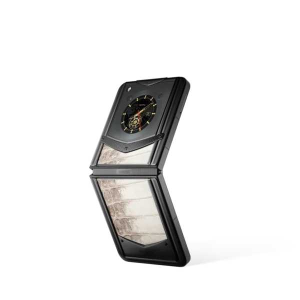 Vertu® Ironflip Rococo Himalaya Niloticus Crocodile Skin