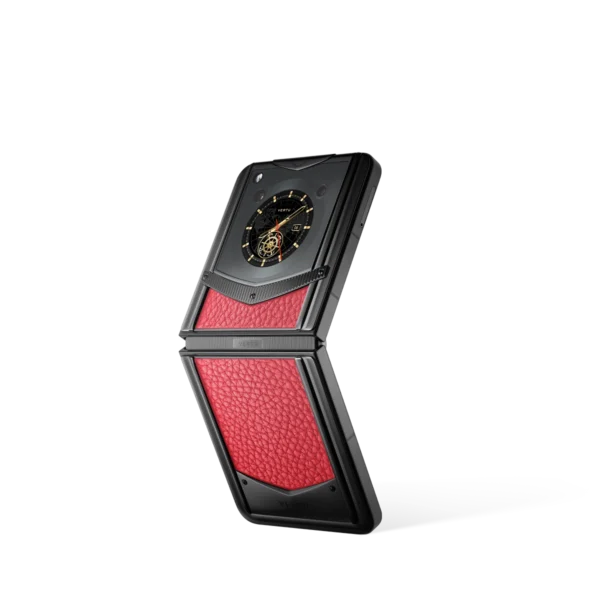 Vertu® Ironflip Calfskin Series - Raspberry Red