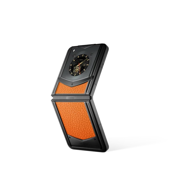 Vertu® Ironflip Calfskin Series - Dawning Orange