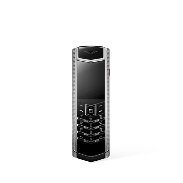 SIGNATURE S+ Clous De Paris Phone – Pure Silver