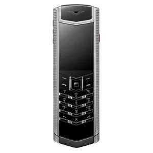 Signature S+ Clous De Paris Phone Pure Silver