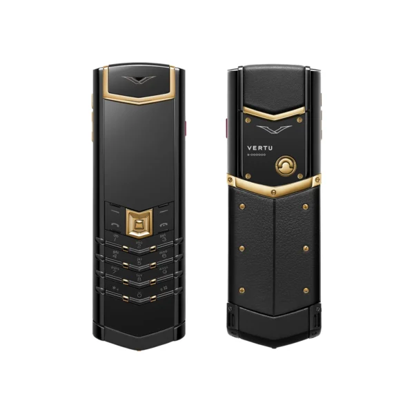 SIGNATURE S+ BLACK GOLD CALFSKIN - JADE BLACK