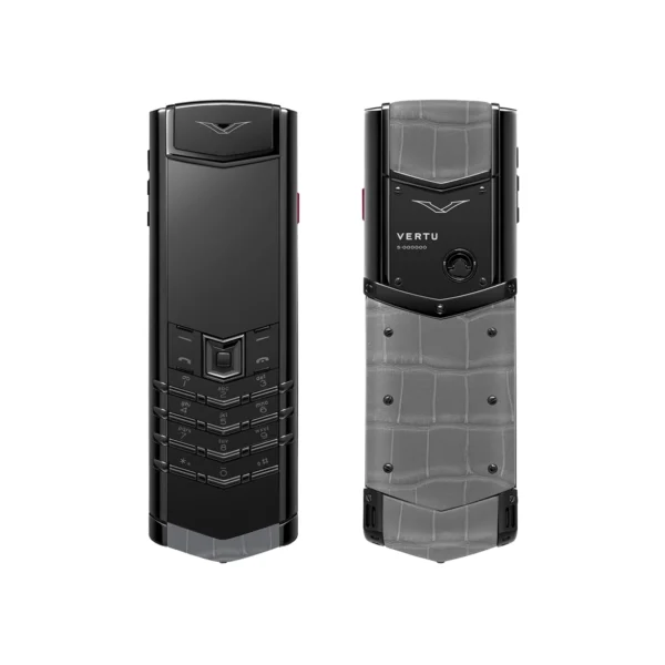 Signature S+ Black Steel Alligator Skin –  Elephant grey