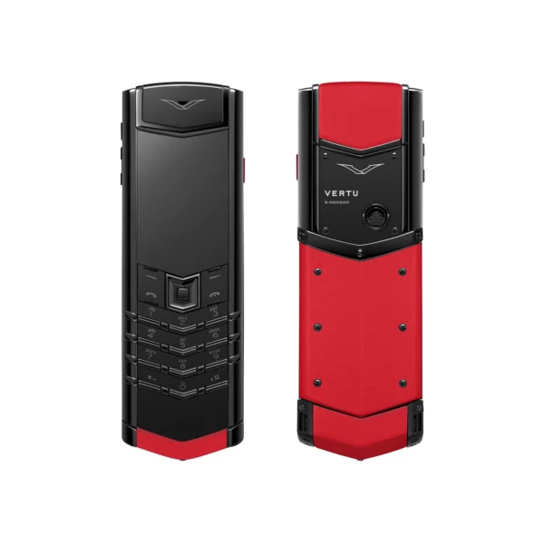 SIGNATURE S+ BLACK STEEL Calfskin – Raspberry Red