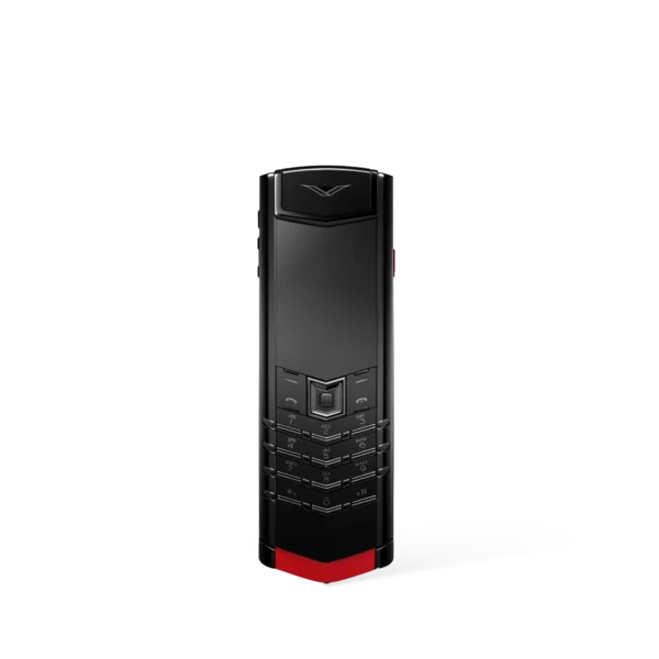 SIGNATURE S+ BLACK STEEL Calfskin – Raspberry Red