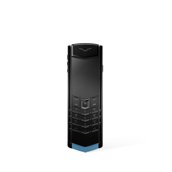 SIGNATURE S+ BLACK STEEL Calfskin – Powder Blue