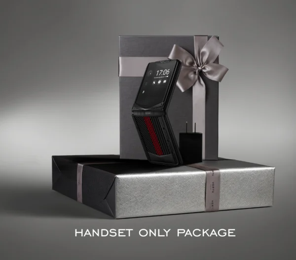 Quantum Flip Carbon Texture Series Handset Only Package - Auspicious Phoenix