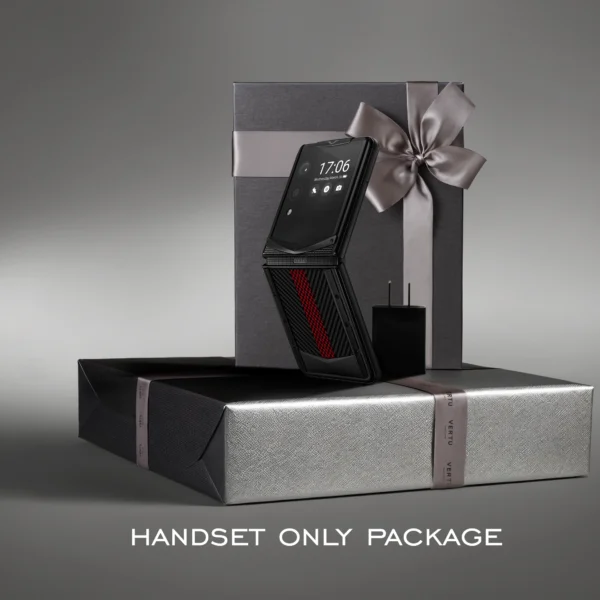 Quantum Flip Carbon Texture Series Handset Only Package - Auspicious Phoenix