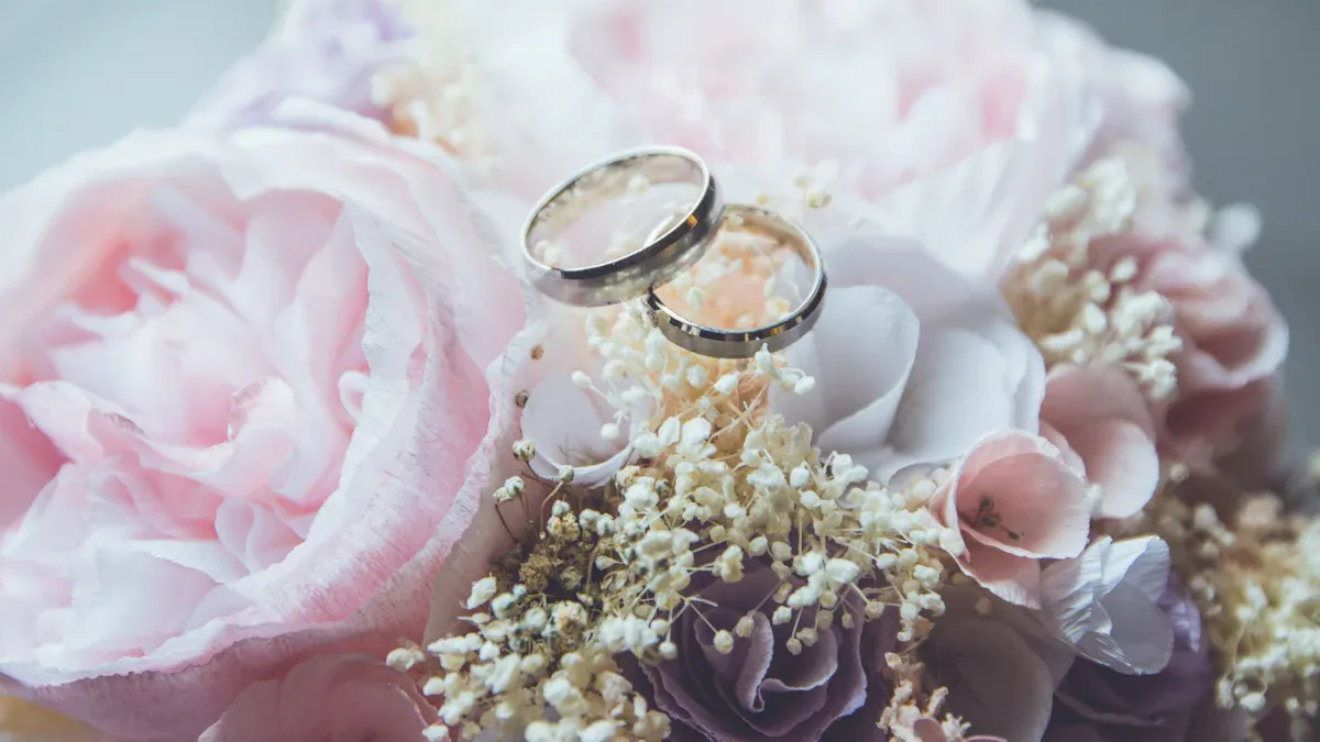 9. Floral-Engraved Band