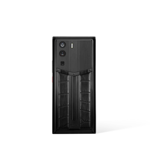 Metavertu 1 Curve Screen Race Track Design Alligator Skin 5G Web3 Phone – Black