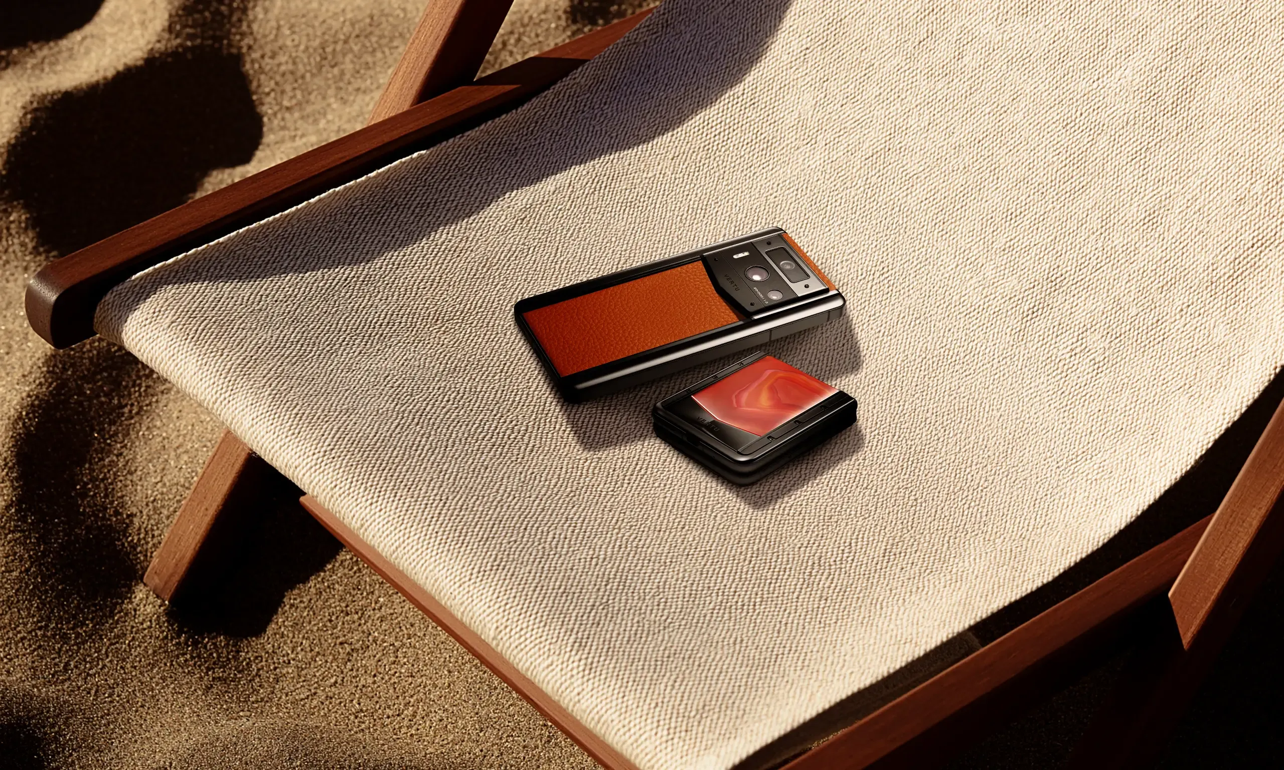 Comparing Quantum Flip Calfskin Series in Caramel Brown with Today’s Elite Luxury Flip Phones
