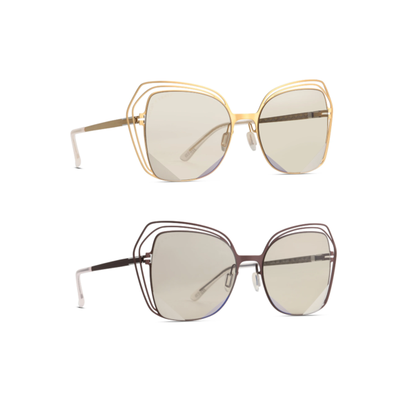 Essence V Women's Polarized Sunglasses Layered Hollow-out