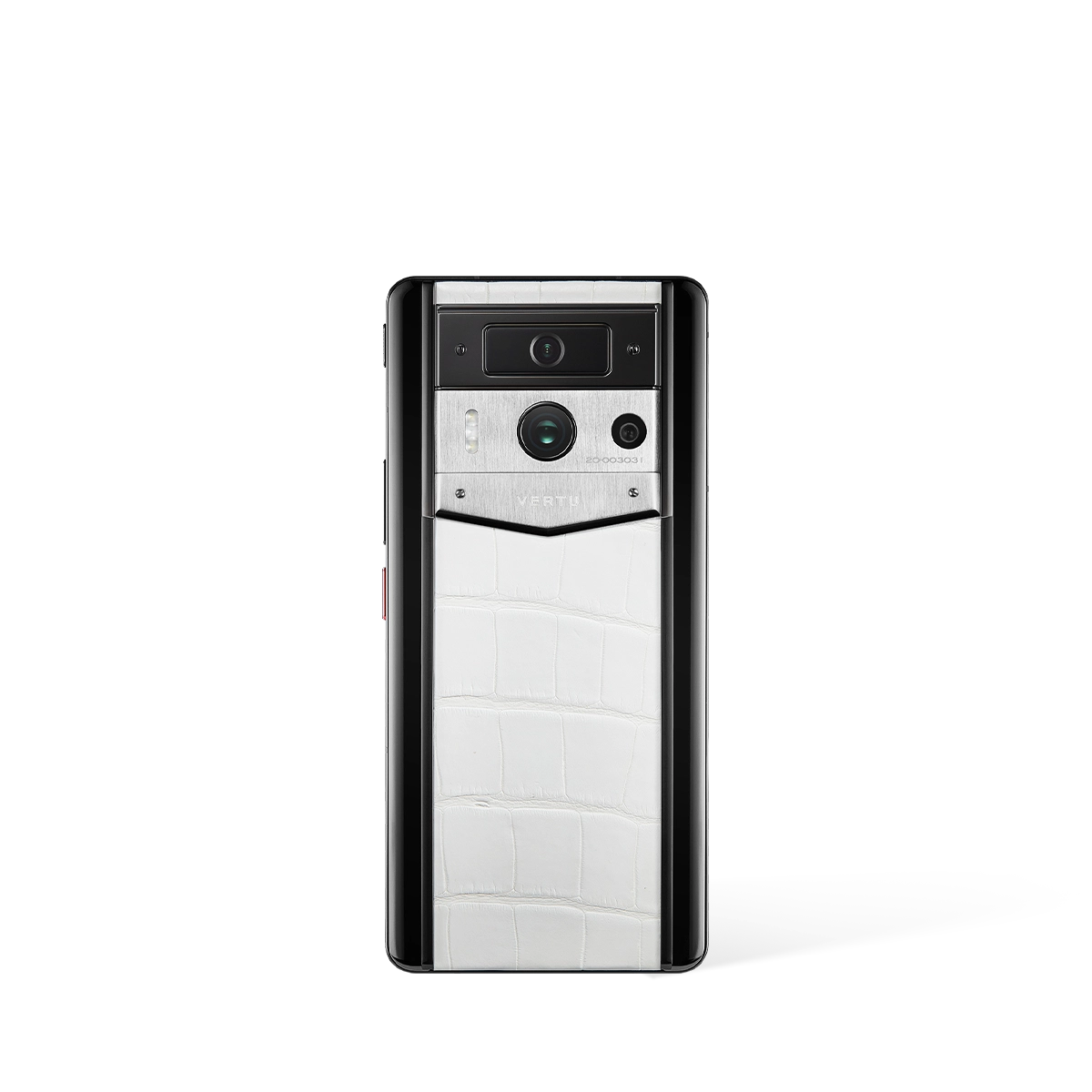 Metavertu Max Alligator Black Ceramic Frame Silver Plate