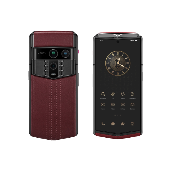 Vertu Payment Link For Agent Q Stitched Calfskin Wine Red Balance