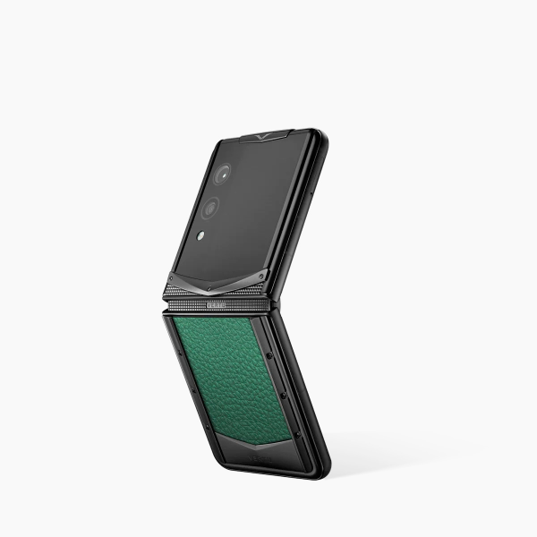 Vertu Payment Link For Quantum Flip Calfskin Green
